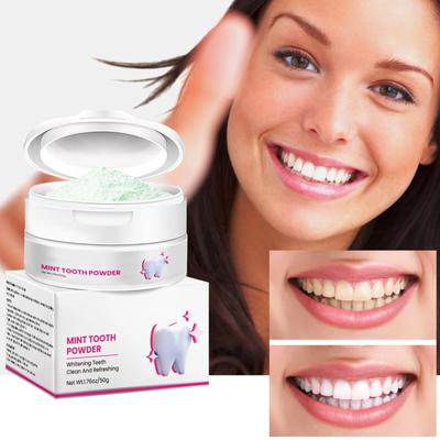 Mint Oral Care Tooth Cleaning Powder, Fresh Breath And Odor Removal, Teeth Cleaning And Stain Removal 50g