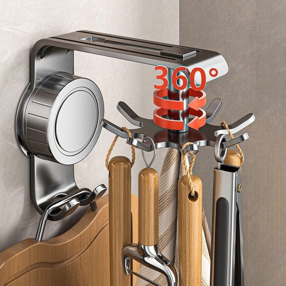 Non Punching Pot Shovel Spoon Storage Rack Wall Mounted Spatula Storage Rack  Home
