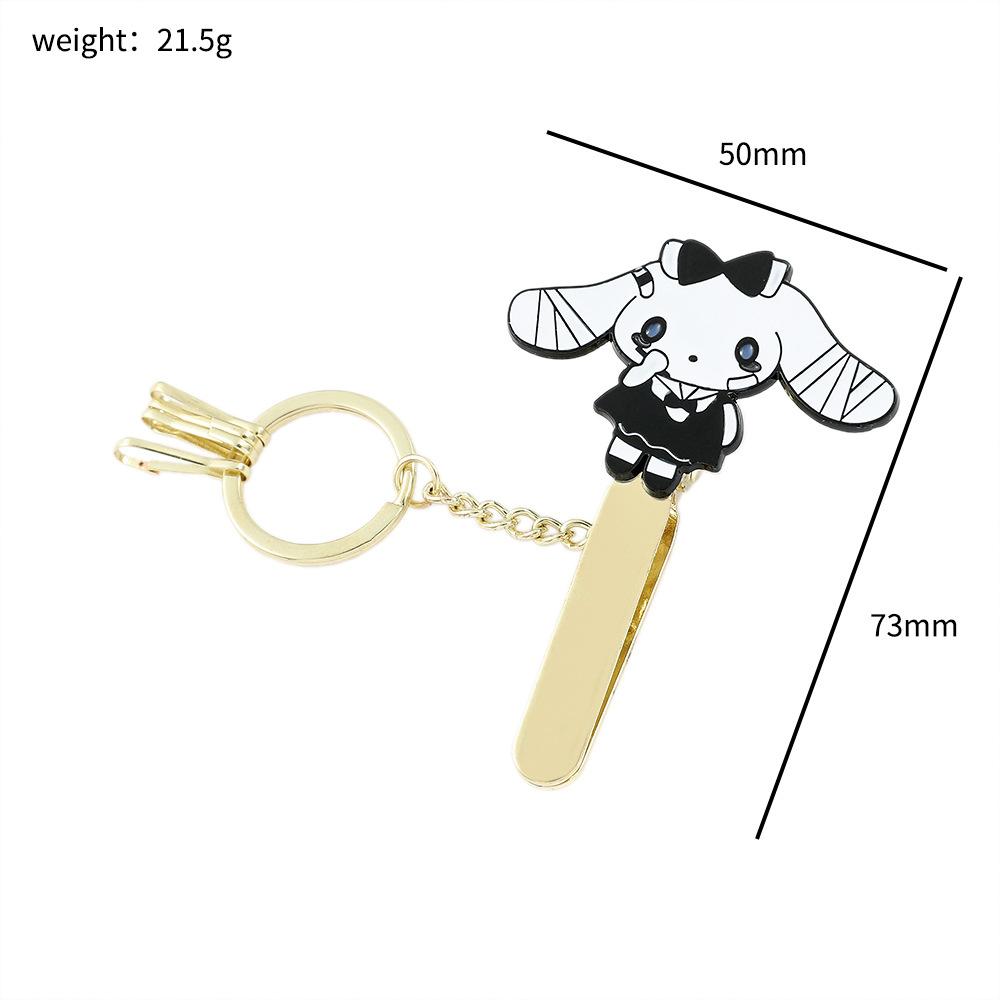 Милый металлический брелок-зажим Sanrio Куроми Клипса на ремень Сумка Декорация брелка от потери