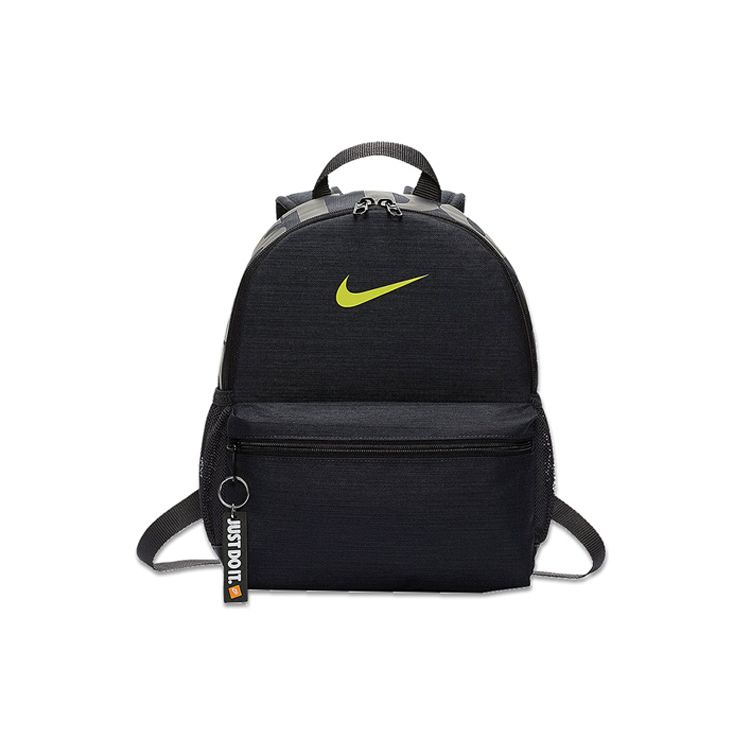 Nike Sports Casual Zipper Backpack Mini Kids backpacks Black BA5559-080 Mini