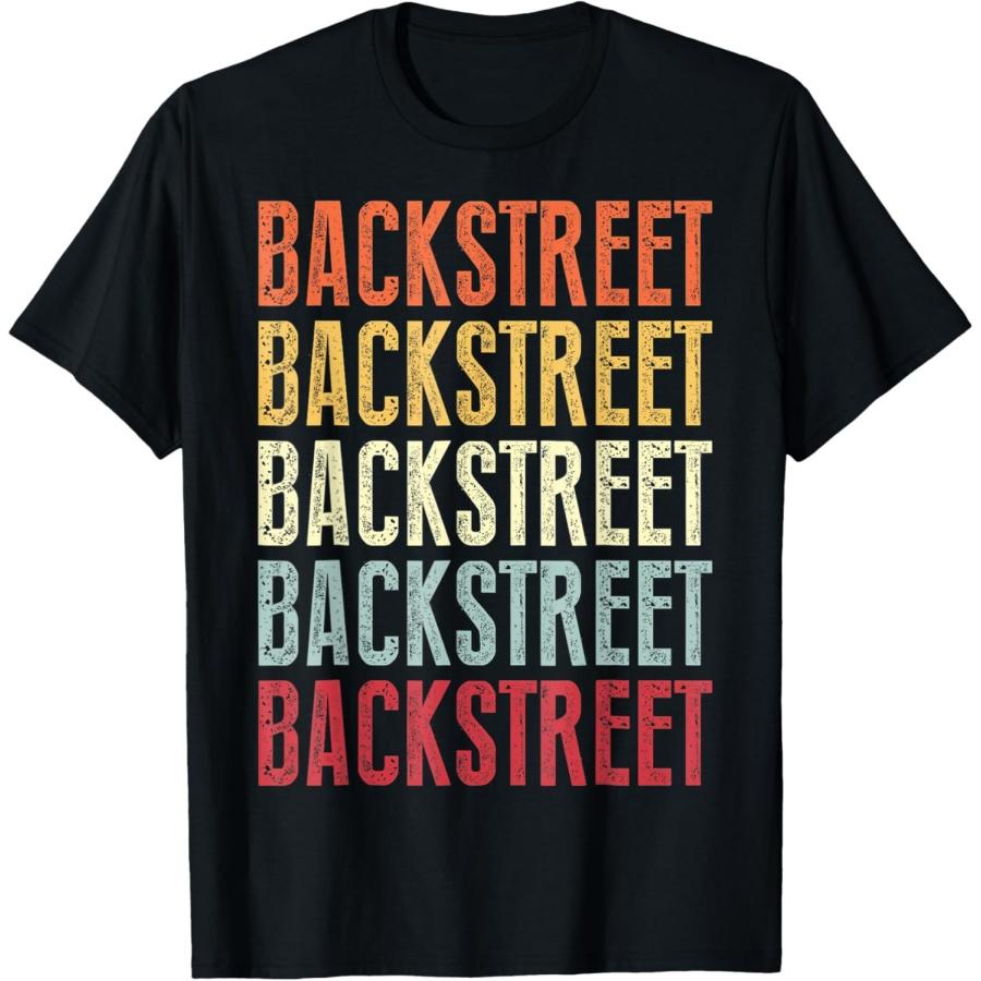 Винтажная футболка Backstreet с персонализированным именем Я люблю Backstreet S