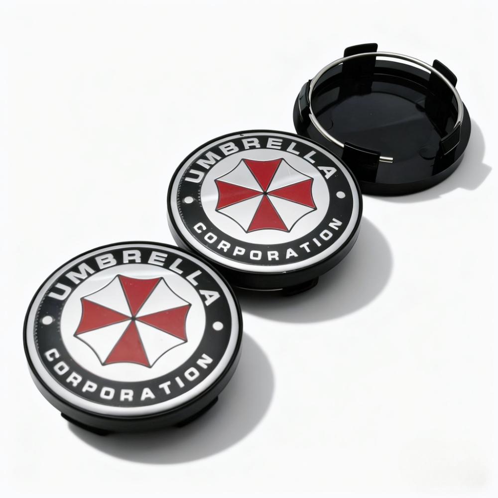 4pcs 58MM 54MM Umbrella Logo Emblem Badge Car Wheel Center Caps Wheel Hubcaps Rim Hub Center Dust Cover Replace Car Accessories