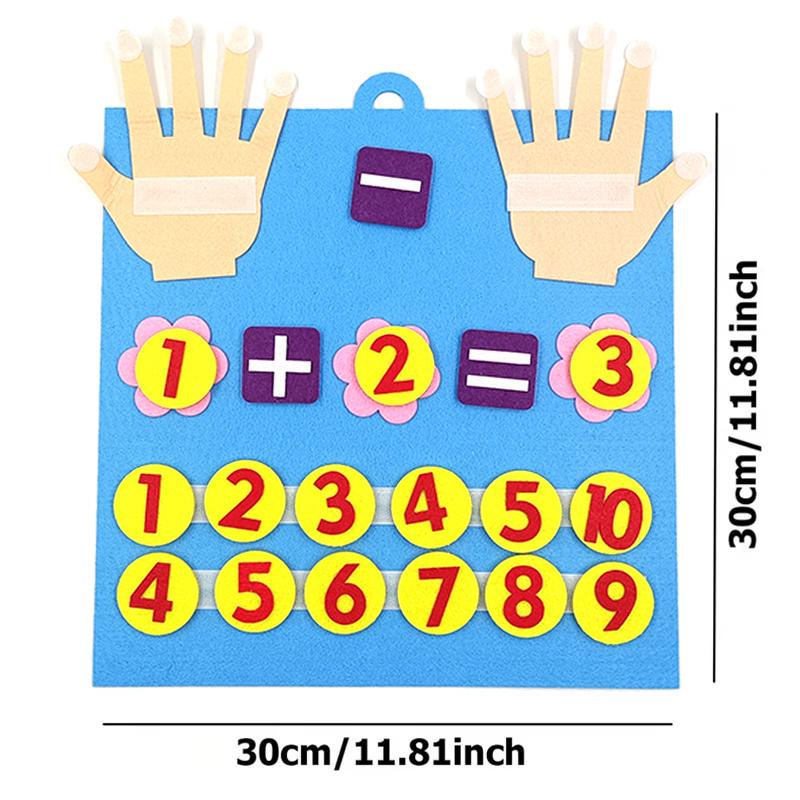 

Фетровые цифры на пальцах Математическая игрушка для малышей Игрушки Монтессори Детский счет Раннее образование Обучающая игра для детей Интеллект TMZ
