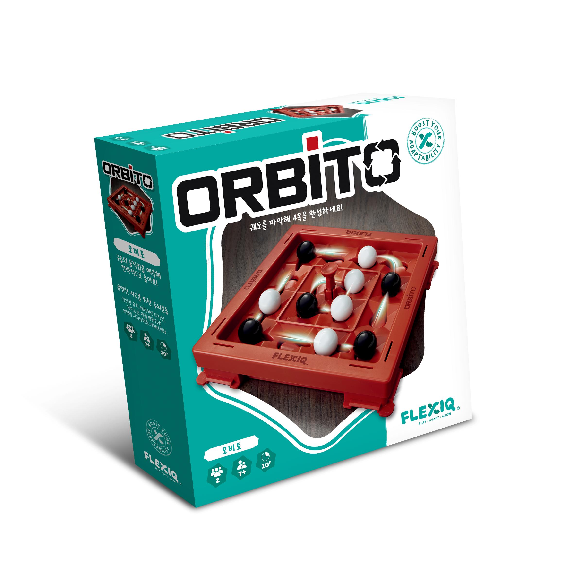Flexi-Q Orbito Dynamic Four-in-a-Row Board Game for Kids Education