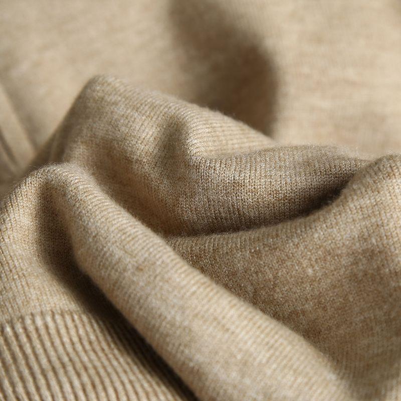 Men's Business Casual Knit Sweater with Half-Zip and Turn-Down Collar, Minimalist Style, Light Luxury, Export Surplus