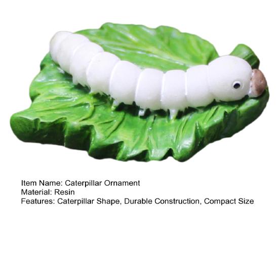 Caterpillar Garden Ornament Weatherproof Yard Art Decor Insect Model Outdoor