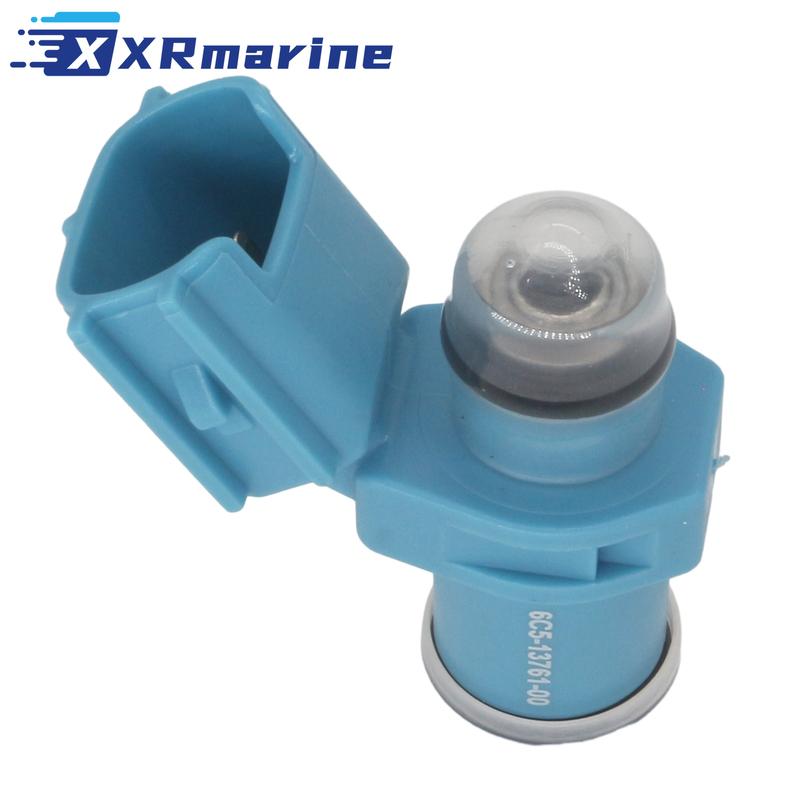 4 Pcs Fuel Injectors 10 Holes 6C5-13761-00 for Yamaha 2 4 Stroke FT F T 40 50 60 70 HP Outboard Engine 6C5-13761-00-00 6C5-13761
