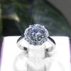 5 Carat Moissanite Rings for Women Large Diamond Like Pigeon Egg High Carbon Stone Luxury Ring