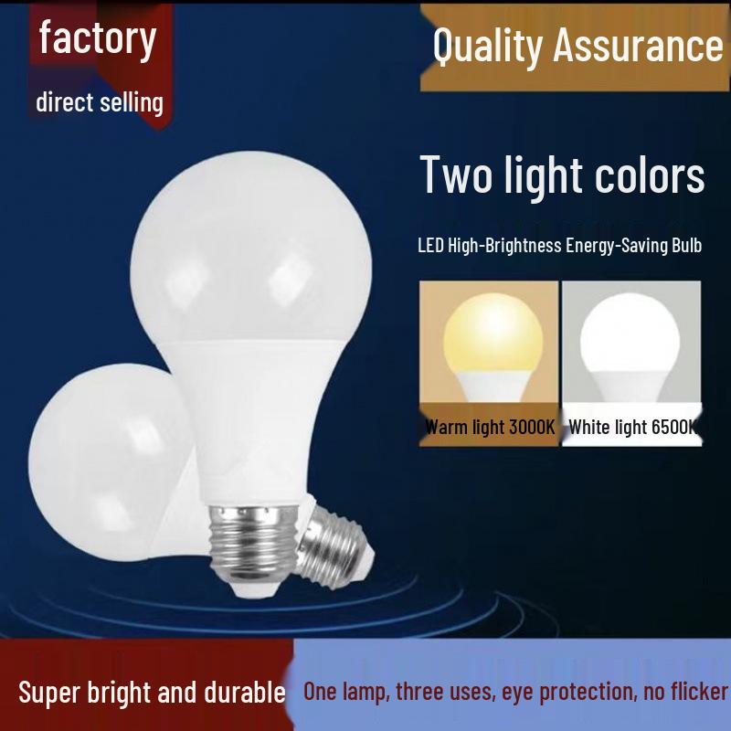 

Ultra Bright Energy-Saving LED Light Bulb with E27 Base for Eye Protection Warm Light