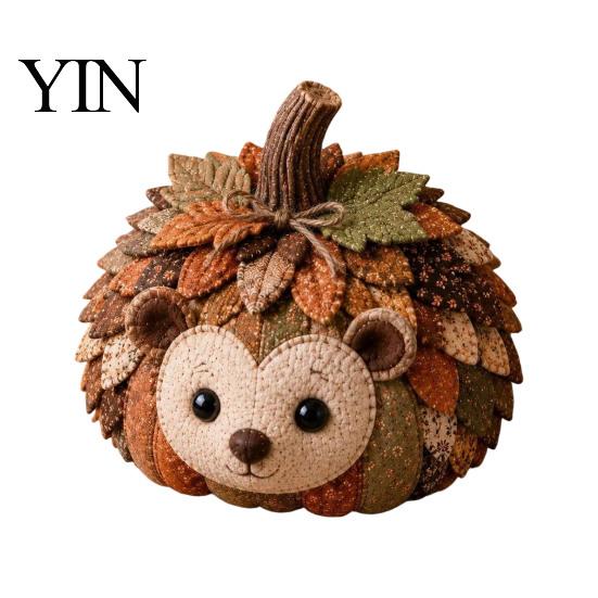 Basteln für den Familienabend Tier Kürbis Patchwork-Set, DIY Fuchs Katze Eule Nähen Halloween Filzmaterialien Niedliches Bastelset Erwachsene, Herbstdekoration für Zuhause