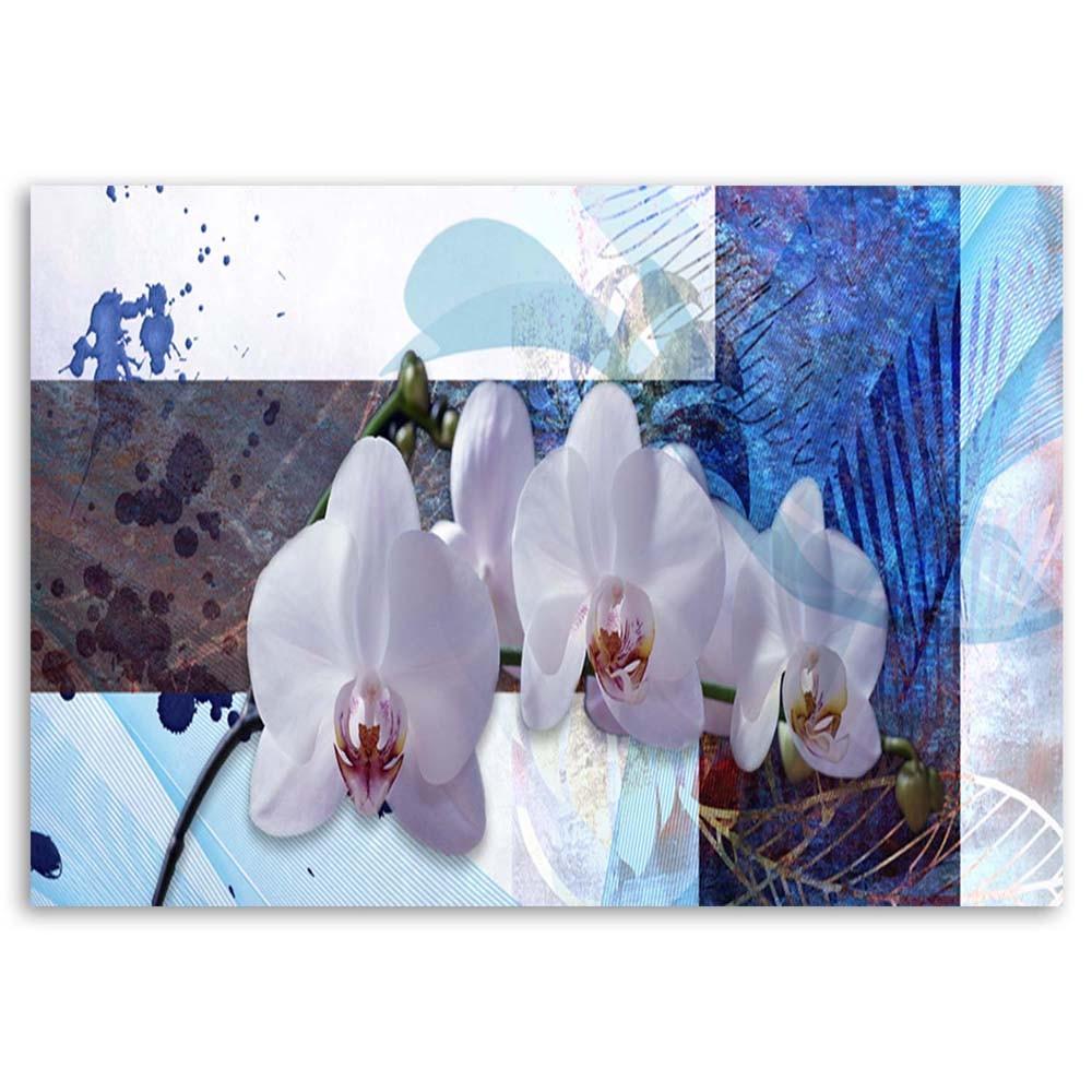 Canvas print, Blue orchid composition