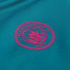 Puma Mufc Manchester City Football Club Logo Print Half-Zip Pullover Langarm T-Shirt Herren Tops Blau 764574-15