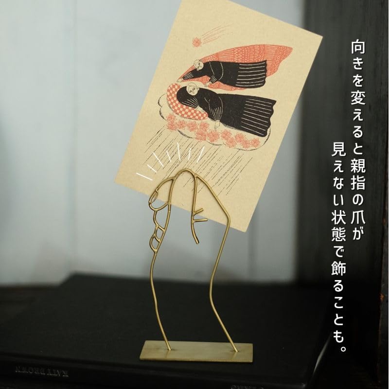 MILA Card a Stylish Brass Interior Perfect for or Other Decorative Product West Village Holder, Accessory, Postcards, Photos, Items. Code