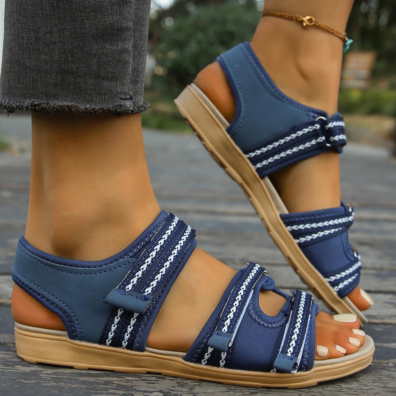 Summer flat bottomed comfortable casual daily sandals 38