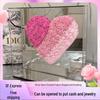 80-Piece Acrylic Heart-Shaped Flower Mirror Gift for Valentine's & Birthdays