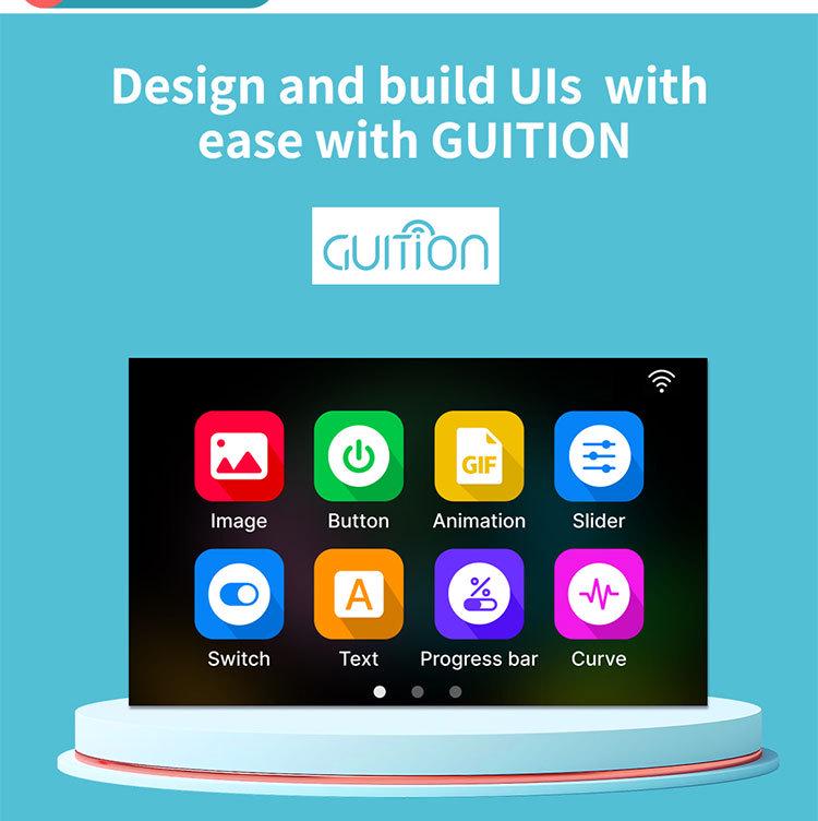 Écran tactile capacitif ESP32P4 7" avec 32 Mo de PSRAM, 16 Mo de Flash, résolution 1024x600, WiFi et Bluetooth