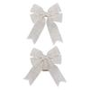 Burlap Bow Rustic Jute Ribbon Bows Pre-Tied Wreath Bows Christmas Tree Topper Ornament for Birthday Wedding Holiday Party Decorations