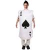 Adults Poker Aces of Spades Costume with Spades Printed Tunics for Cosplay Stage Show Party Halloween Costumes