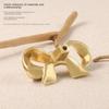 Gold Color Bow Tie Brass Handle Luxury Wardrobe Drawer Pulls Vintage Cabinet Door Knobs  Kitchen