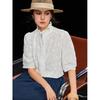 Women's Summer Embroidered Cotton Lace Blouse