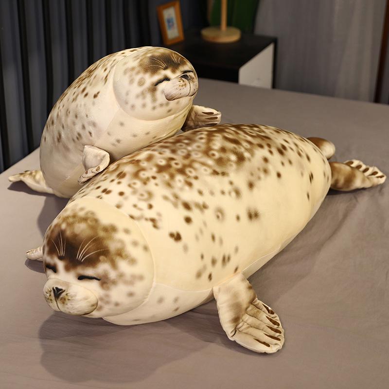 Spotted Seal Plush Toy - Large Marine Life Ragdoll Pillow
