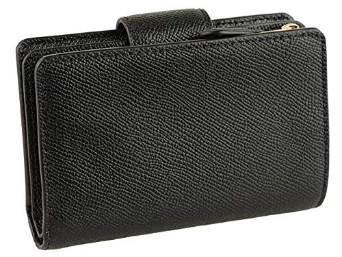 Wallet Bifold Outlet Folding Wallet Leather MEDIUM CORNER ZIP WALLET 6390 C0082 C3454 COACH [Coach] Women's (Black) [Item]