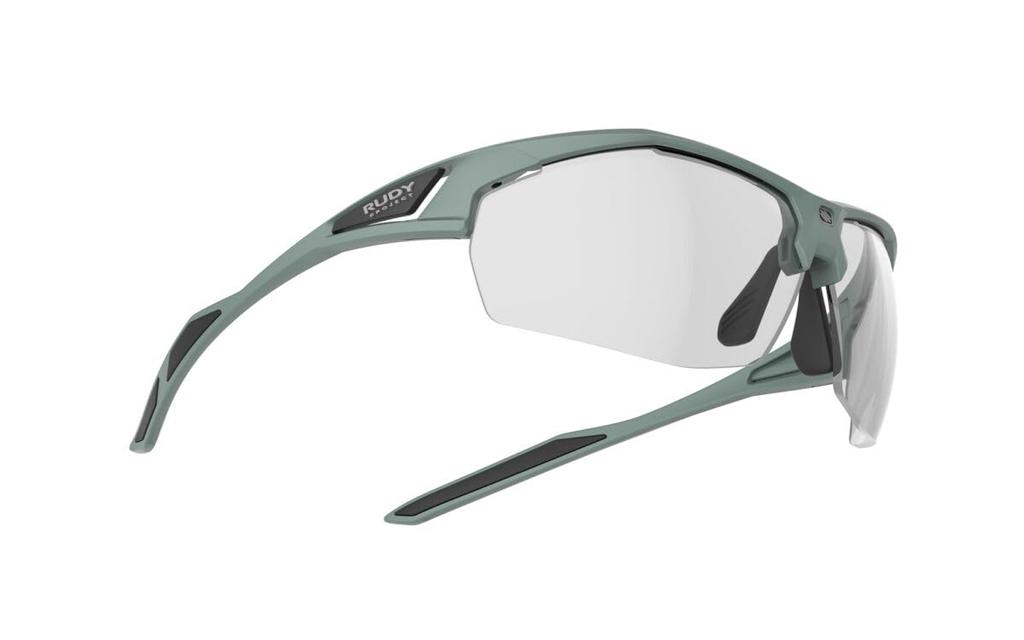 RUDYPROJECT SYDUS Green Sage Matte Impact X2 Photochromic Sunglasses, Frame, Black, SQ017370-0000