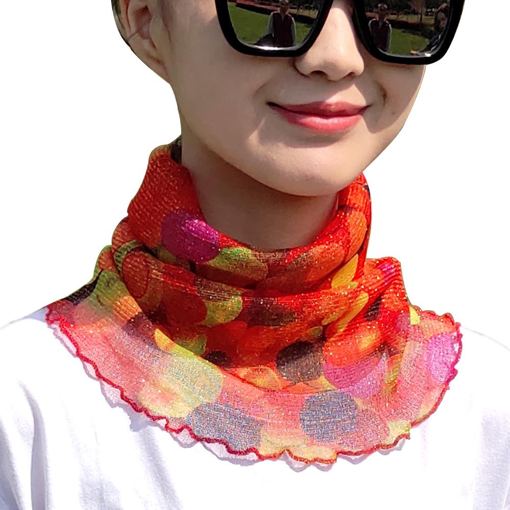 Bufanda para Mujer Diadema Protección Facial Bufanda Fina de Seda Cuello Falso Mascarilla Versátil Protección para el Cuello A Prueba de Viento en Invierno