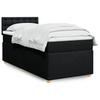 Vidaxl Letto Continentale Con Materasso, Nero, Tessuto, 90X200 Cm