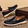 Fashion Genuine Leather Men Loafers New Summer Man Casual Shoes Soft Soled Slip on Flats Outdoor Walking Shoe Fashion Business Moccasins