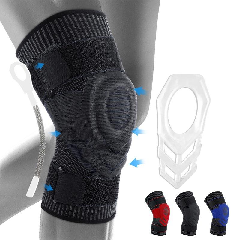 Kyncilor Elastic Silicone Knee Brace Nylon Sports Support for Running Basketball Volleyball Fitness Gear