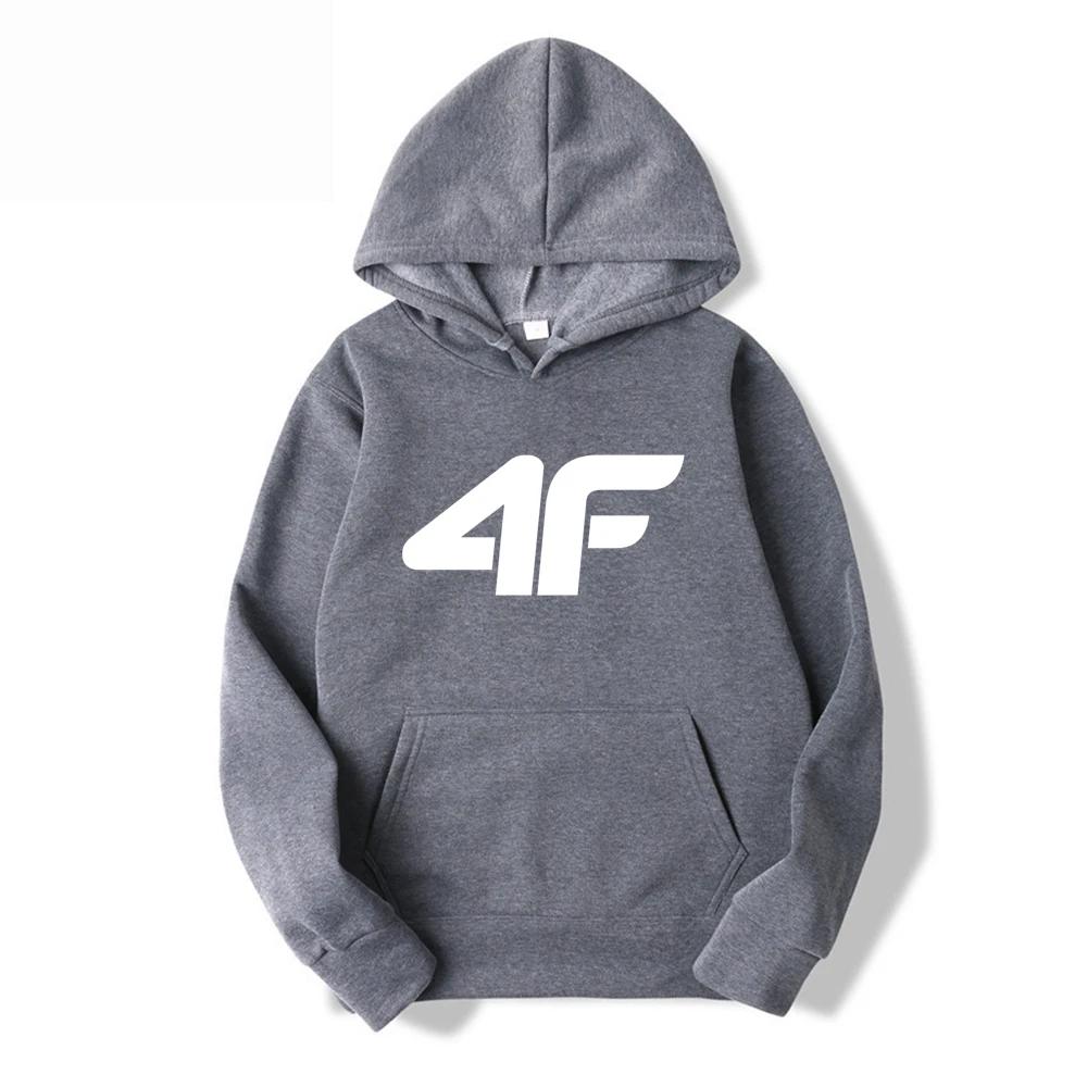 2025 Autumn and Winter New Men's Hooded Sweatshirt Street Fashion 4F Print Simple and Elegant Hooded Shirt with Eco-friendly