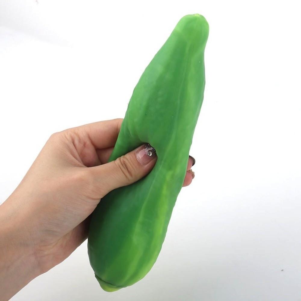 Simulation Vegetable Cucumber Squeeze Toy Slow Rebound Decompression Pull Toy  Anxiety Relief
