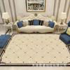 Modern Marble Print Area Rug Living Room Sofa Coffee Table Decorative Floor Mat Crystal Velvet Non-Slip Durable Washable