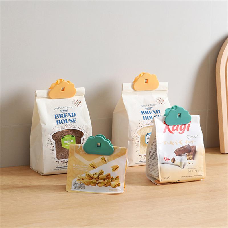 

Бытовой облачный пластиковый зажим для запечатывания кухонного пакета для еды запечатывающий зажим для закусок большой влагостойкий и свежий герметизирующий