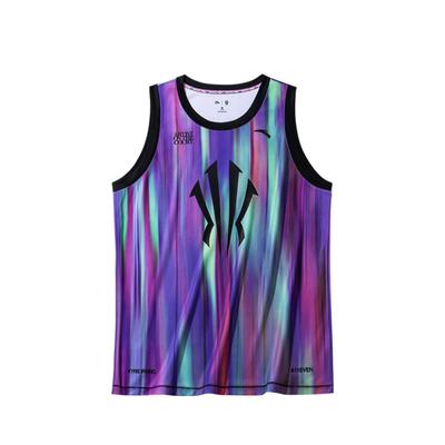Serie Kyrie Irving Lettera Gradiente Girocollo Comodo Versatile Traspirante Canotta da Basket Senza Maniche Unisex jersey Bianco Puro 172431112-1