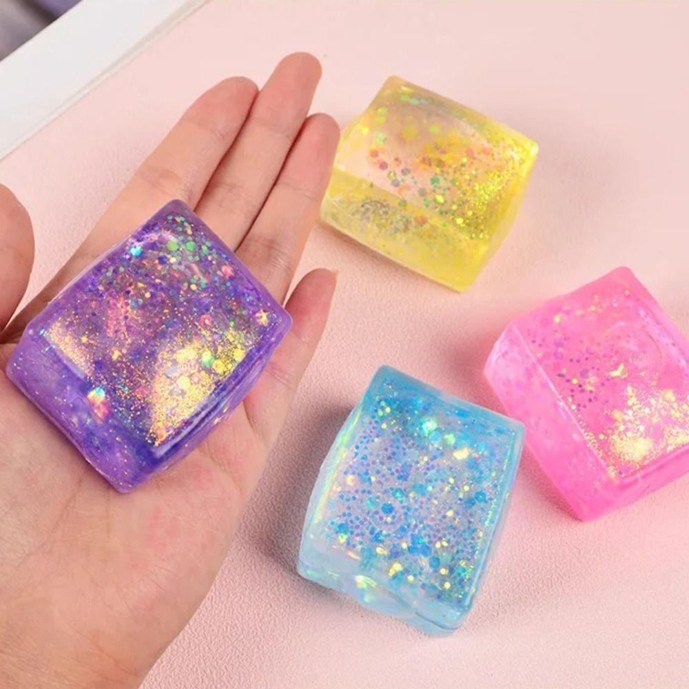 TPR Maltose Squeeze Block Squishy Decompression Toy New Simulated Tofu Squeeze Toy