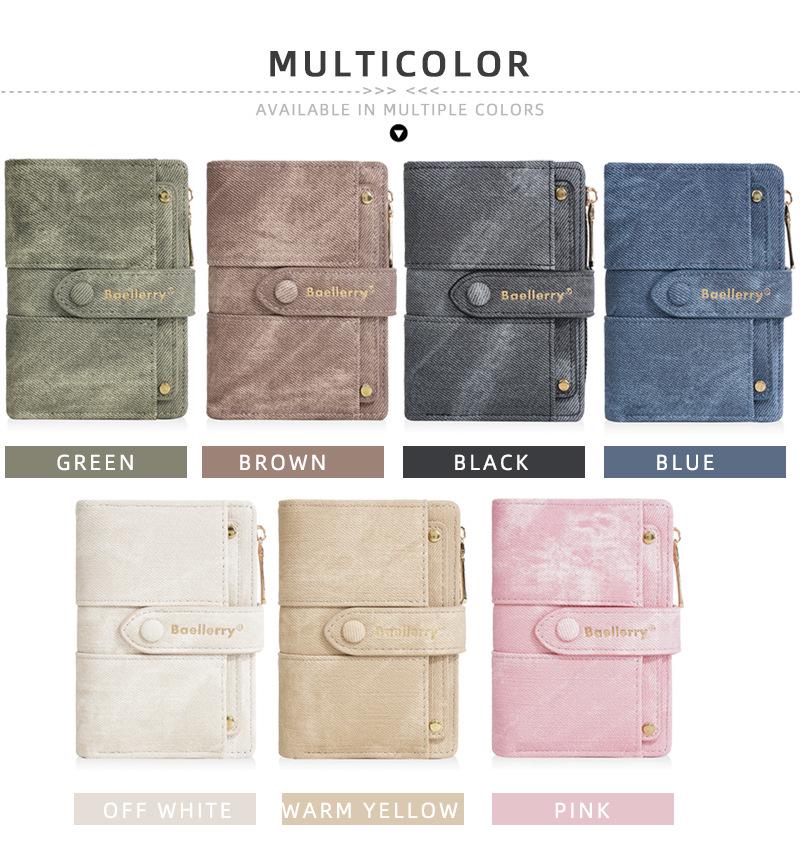 Portefeuille Mini Chic pour Femme - Porte-cartes Élégant pour Étudiants