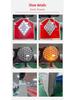 Solar Yellow Flashing Pedestrian Crossing Warning Light