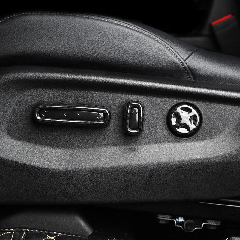 For Honda CRV CR-V 2017 2018    2022 Car Carbon Auto Seat Adjustment Button Switch Cover Decorative Case Knob Trim