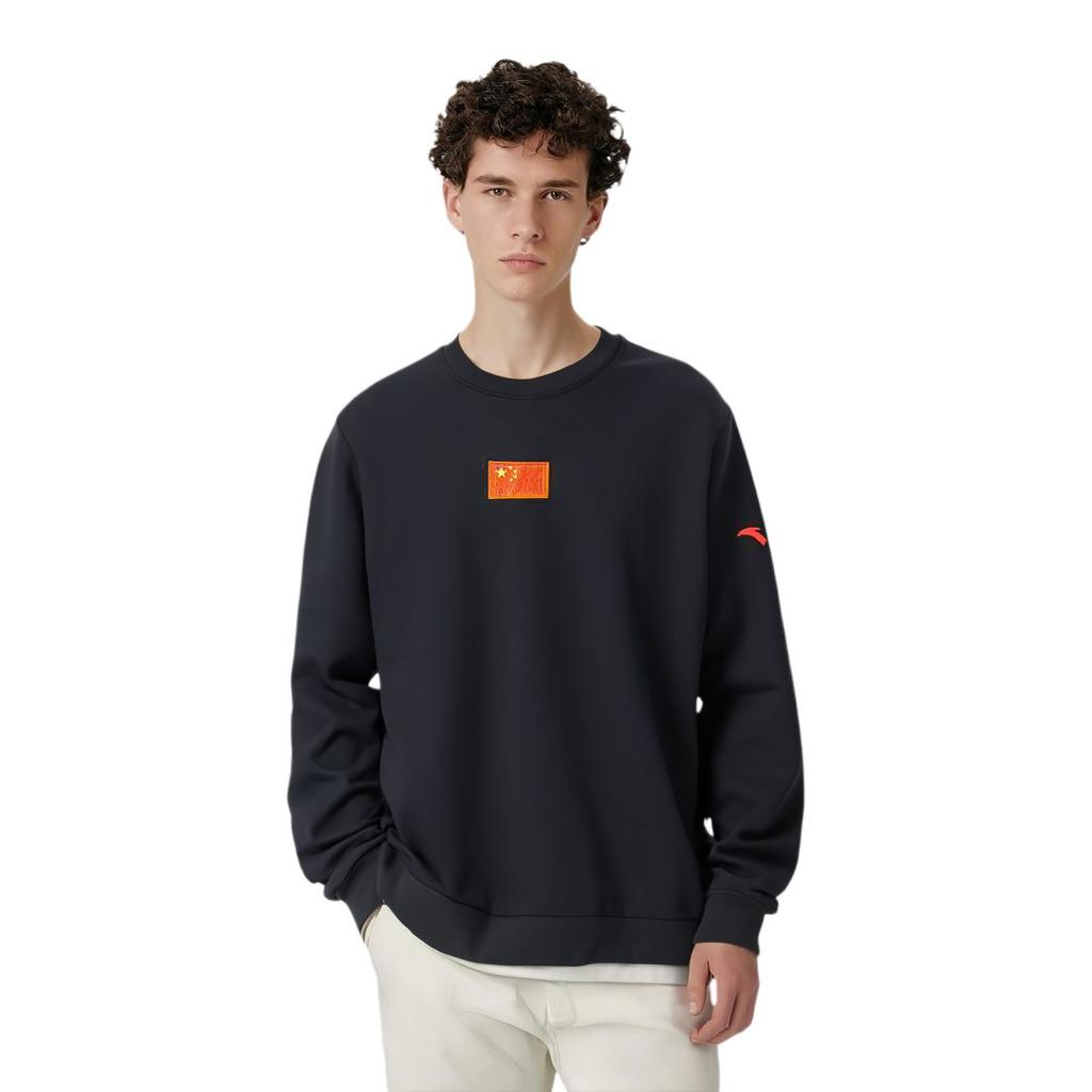 ANTA Sweatshirts Men's Black Crew Neck Moderate Other 152250708-2