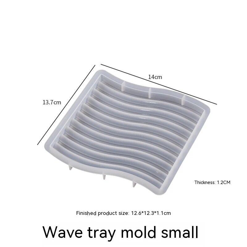 Striped U-Shaped Silicone Mold, Abstract Architectural Resin Moulds For Soap Tray, Handmade Candle, Lotion Bar, Cake Home Deco