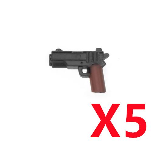 5/10 WW2 Soldier Weapons Building Block Two-color Printing Machine Rifle Submachine Sniper Guns Military Accessories Block Bricks C238