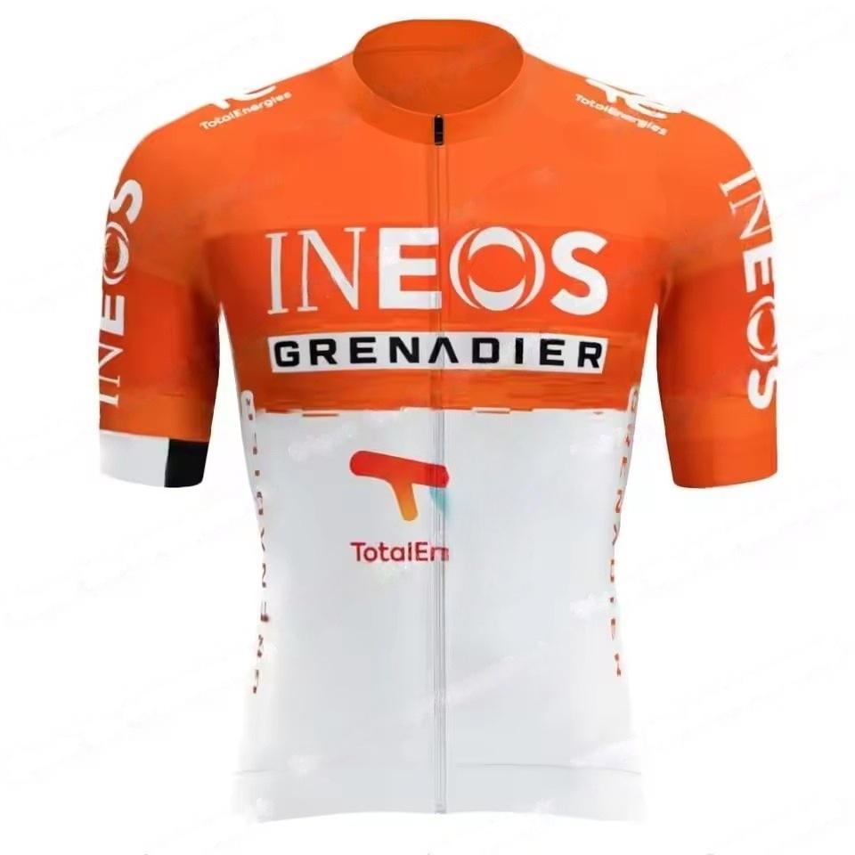INEOS GRENADIERS Maillot de Ciclismo de Manga Corta Verano ROPA CICLISMO+Culotte con Tirantes ASIAN-XL