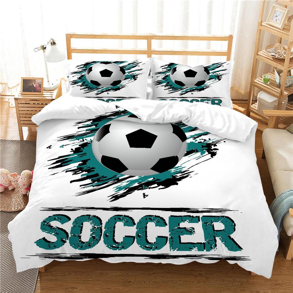 Football Duvet Cover Set Sport Home Bedclothes Queen King Size Bedding 3D Quilt Cover Boy Girl Highly Bedding Sets