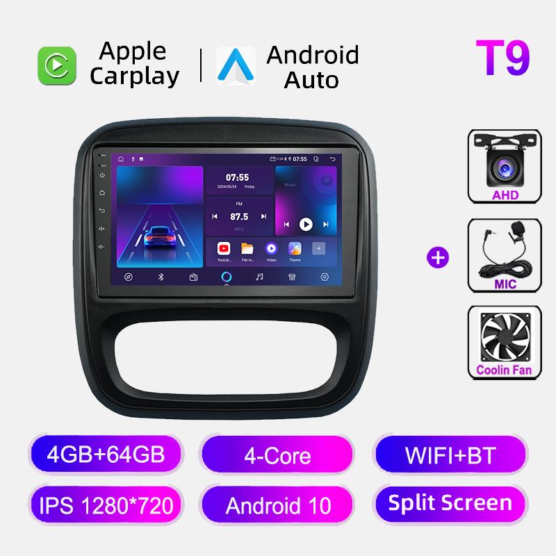 Android Car Radio For Renault Trafic 2015-2019 Multimedia Video Player Carplay GPS Navigation Auto Stereo 4G WIFI Head Unit DSP