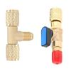 Valvole di Connessione Tripla in Ottone Ingegnerizzate con Precisione Adattatore per Manometro del Vuoto Robusto e Durevole per Strumenti a Vuoto