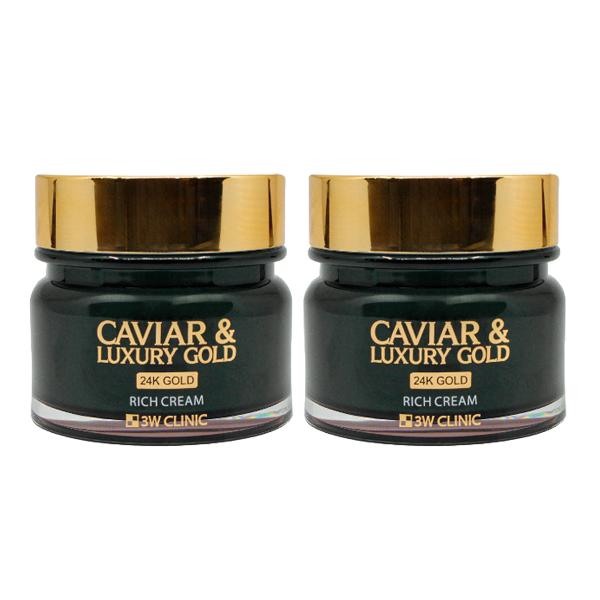 3w Clinic Caviar & Luxury Gold Rich Cream 100g (3 Options)