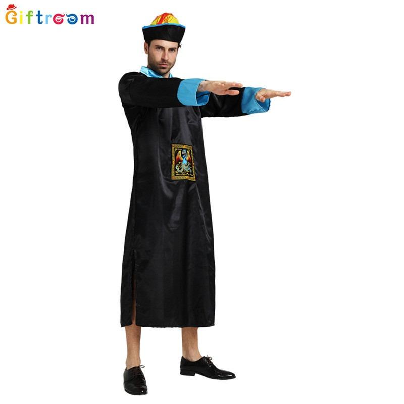 Halloween Adult Qing Dynasty Zombie Costume Performance Horror Ghost Clothing Official Uniform Reaper