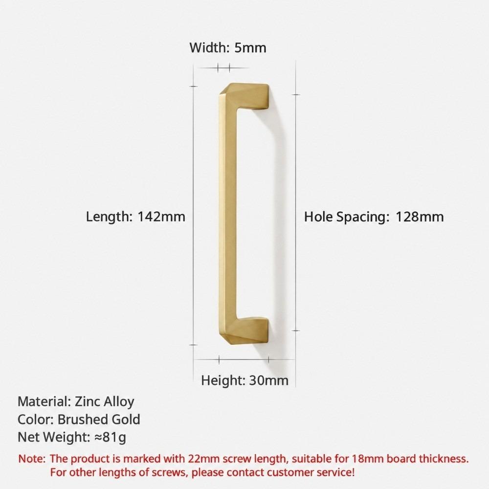 Single Double Hole Wardrobe Door Handle Cabinet Pull Handle for Cabinet Wardrobe Drawer